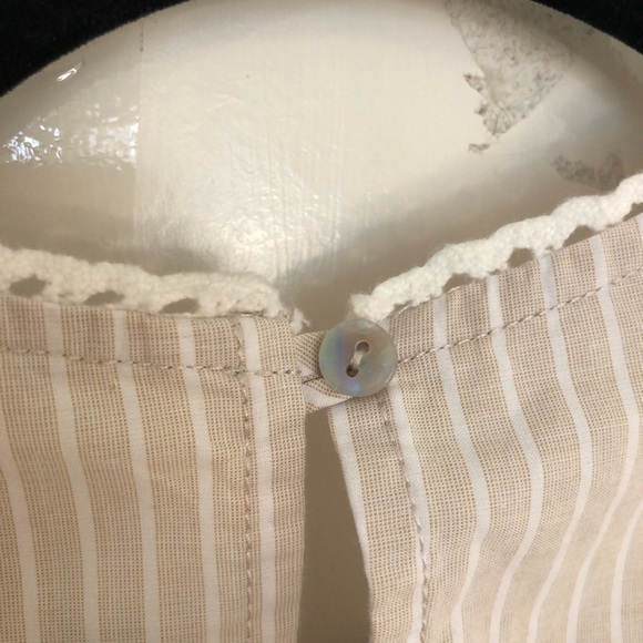 NWOT Free People Good Feels Striped Peplum Top Sz medium sleeveless summer - Picture 13 of 15